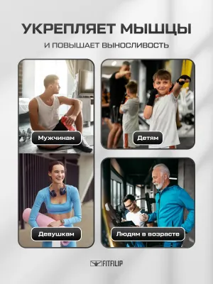 Набор кистевых эспандеров FITFILIP Classic 50–80 кг (2 шт.)