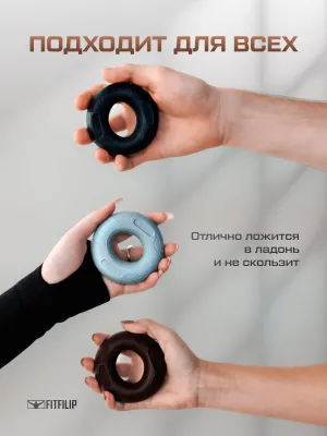 Набор кистевых эспандеров FITFILIP Classic 50–80 кг (2 шт.)