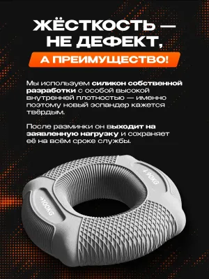 Набор кистевых эспандеров FITFILIP EAR 10–100 кг (9 шт.) с кейсом