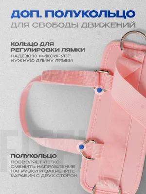 Манжеты на ноги FITFILIP Pink Belts