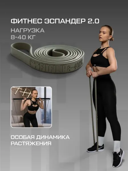 Фитнес резинка 2.0  Green 8-40 кг