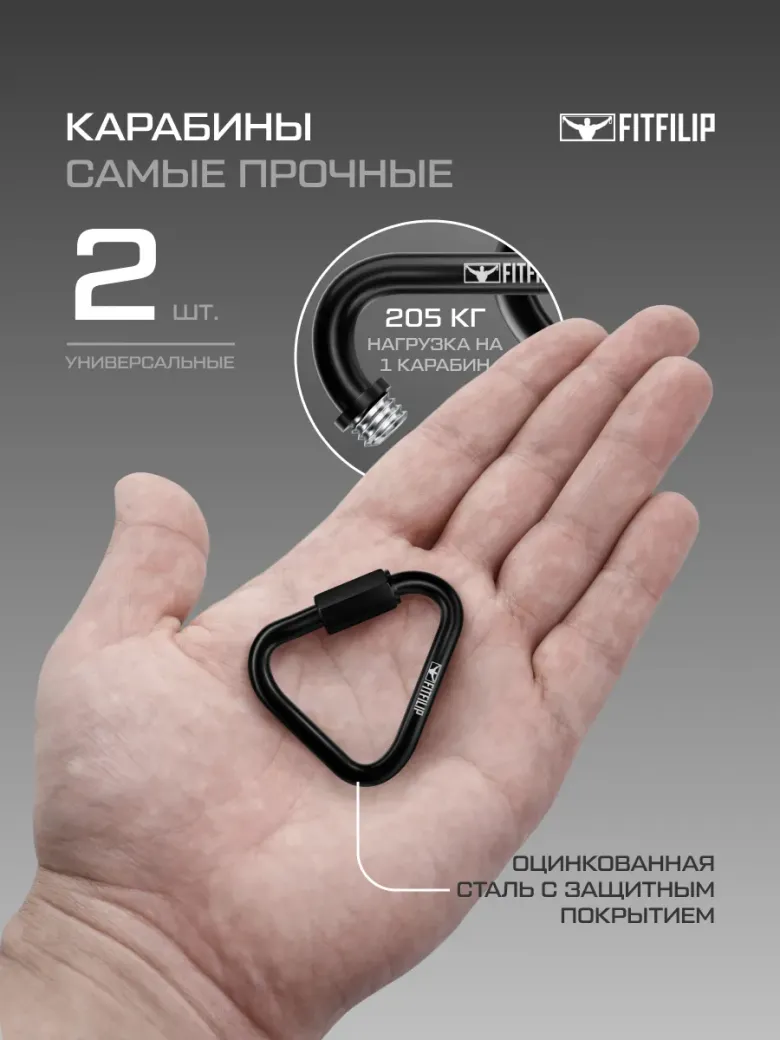 Карабины 5 мм Triangle Black