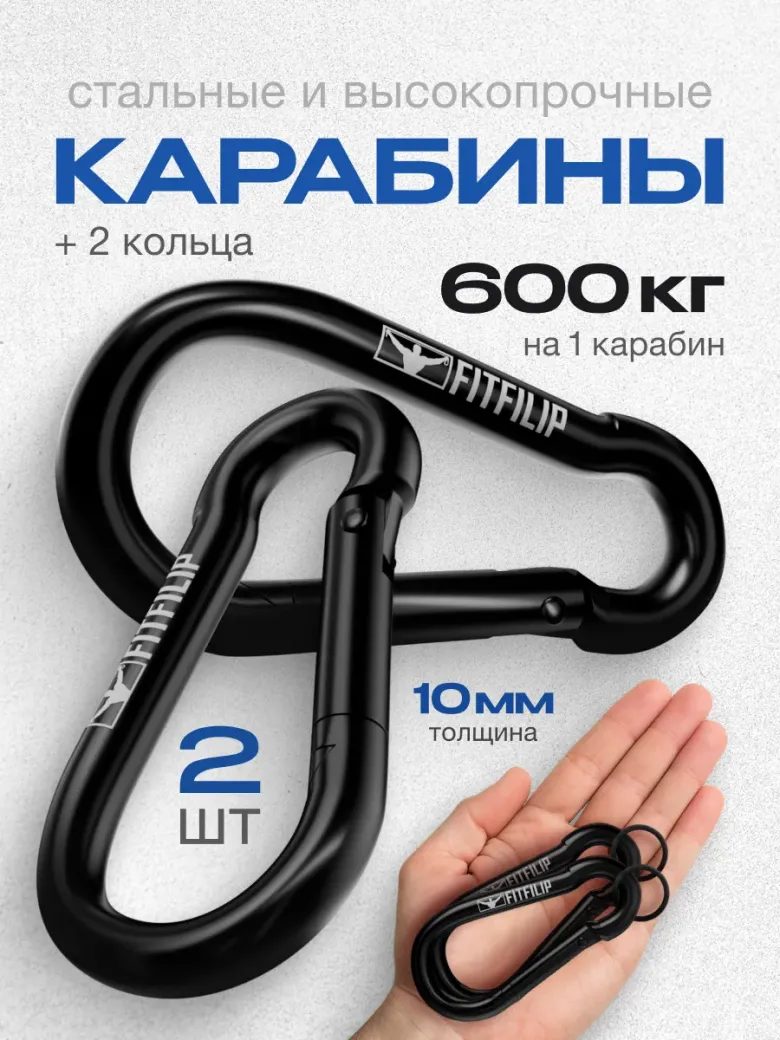 Карабины 10 мм Black-ring