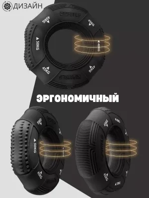 Кистевой эспандер FITFILIP Trio нагрузка 40-45-50 кг