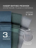 Фитнес резинки тканевые 5-20 кг Hipbands