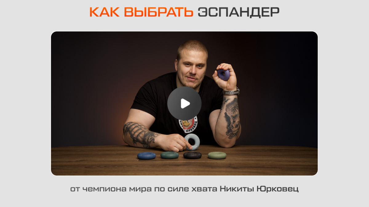 Обзор двусторонних кистевых эспандеров FITFILIP серии TRY. Чемпион мира Никита Юрковец